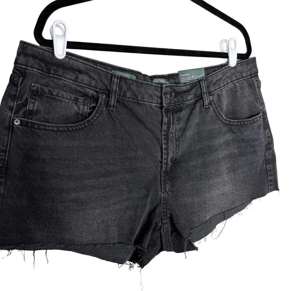 Wild Fable Low Rise Cutoff Denim Shorts Size 16 Y2K Grunge Streetwear Alt Edgy